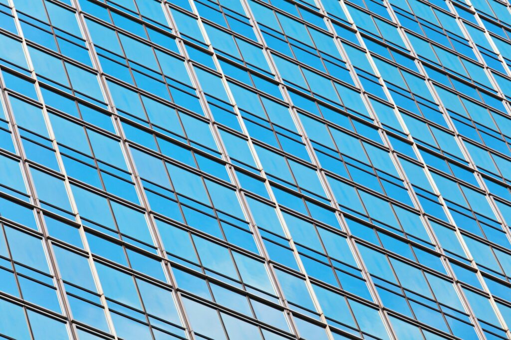 glass building wall